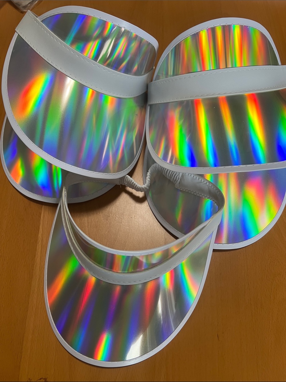 New 5 pack Retro Iridescent Sun Visor